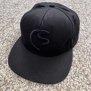 Coldsmoke Snapback Black Hat Logo  Made In Usa
